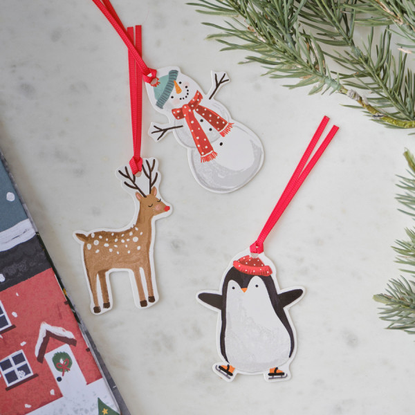 9 Eco Weihnachtliche Geschenkanhänger