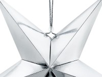 Do it yourself Dekostern aus metallisch-silberner Pappe 45cm