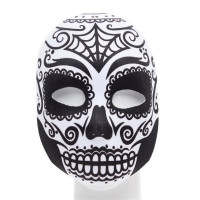 Tag der Toten Maske Black and White