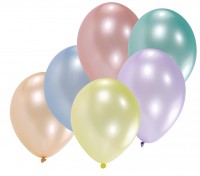 8er Set Luftballons Muschelglanz Perlmutt 30 cm