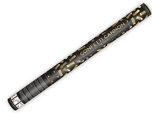 Goldstreifen Konfetti Kanone 60cm