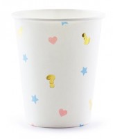 6 Baby Boy or Girl Pappbecher 200ml