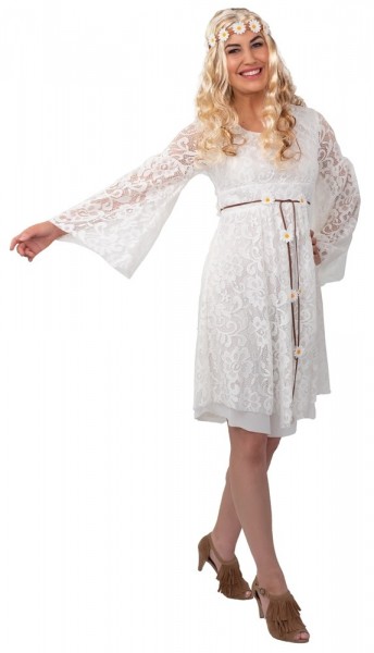 Weißes Spitzenkleid Juna