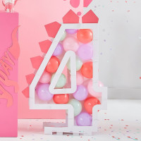 40 Pink Dino Party Latexballons 13cm