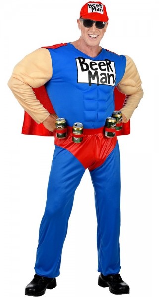 Mighty Beerman Superhelden Kostüm