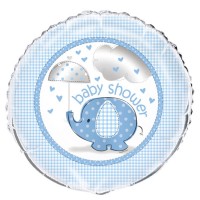 Folienballon Elefanten Baby Party blau