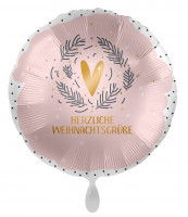 Lovely Christmas Greetings Folienballon 45cm