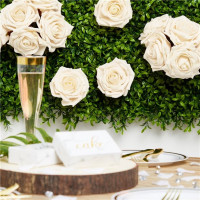 5 Deko Rosen English Garden creme 4cm