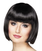 Schwarze Bob Perücke Freya