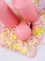 5 Perlengirlanden Sissi babyrosa 1,3m