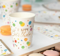 Vorschau: 8 buntes Spektakel Eco Pappbecher