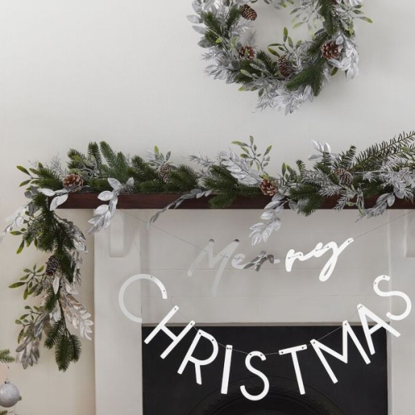 Merry and Bright Tannengirlande 2m