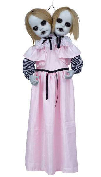 Zweiköpfige Horrorpuppe animiert 100cm