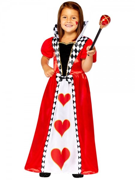 Queen of hearts flickadräkt