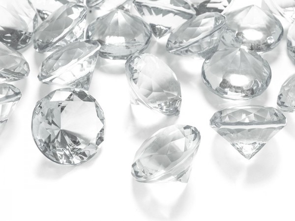 5 Streudeko Diamanten transparent 3cm