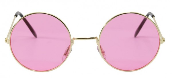 Retro Hippie Brille Rosa