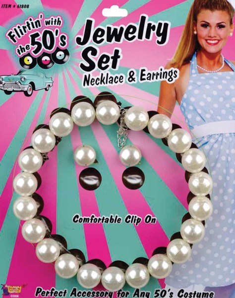 Weißes Perlen Schmuck Set