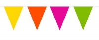 Wimpelkette Einfach bunt 20m