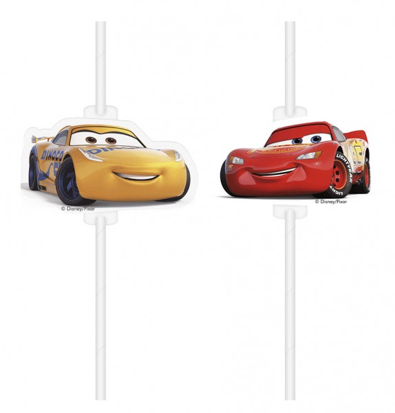 4 Cars Evolution Papier Strohhalme