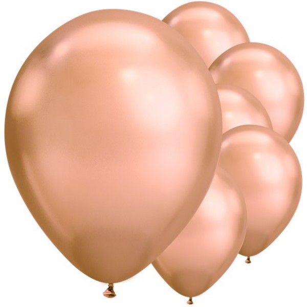 25 Latexballons rosegold 28cm