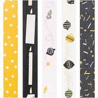 Vorschau: Geschenkband Set 5 Stck Nostalgie 10m