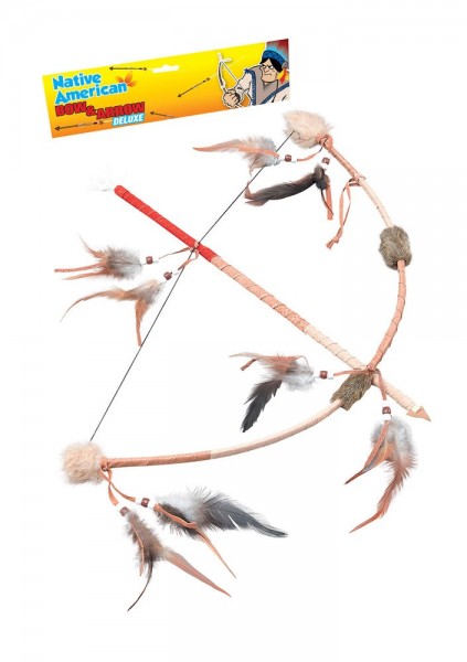 Feder Indianer Pfeil und Bogen Set