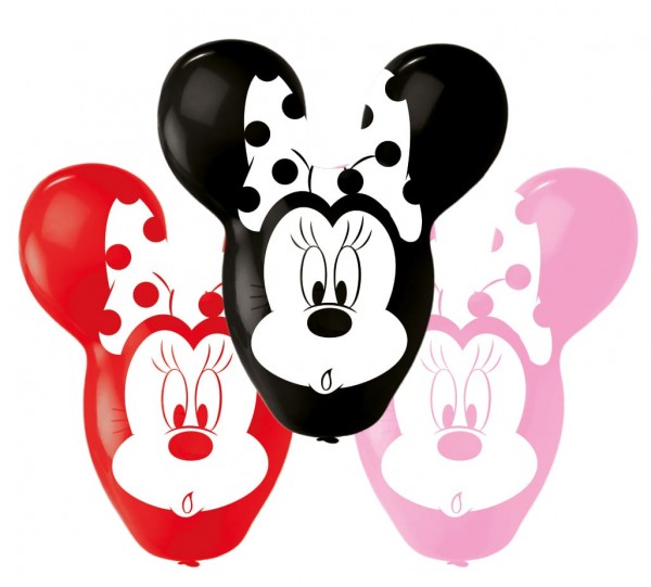 4 Minnie Mouse Riesenohren Ballons