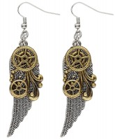 Steampunk Flügel Ohrringe