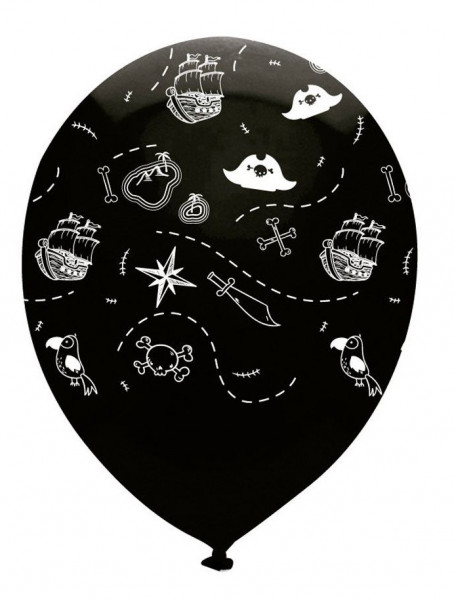 6 Piraten Crew Luftballons 30cm