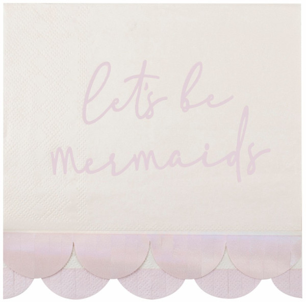 16 Be Mermaid Servietten 16 x 16,5cm