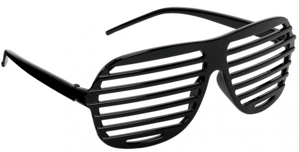 Party Brille Schwarz Mit Schlitzen