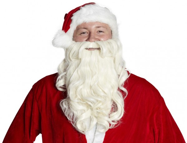 Lockiger Nikolaus Weihnachtsmann-Bart