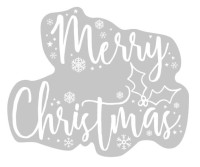 2 Winterdorf Merry Christmas Fenstersticker