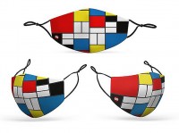 Mund Nasen Maske Mondrian