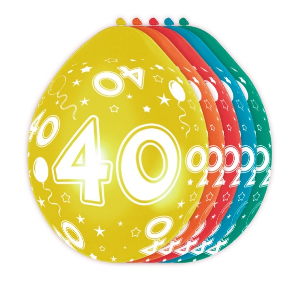 5 Ballons Big 40 30cm