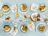 Vorschau: Glossy 50th Birthday Tortenkerze 7,5cm