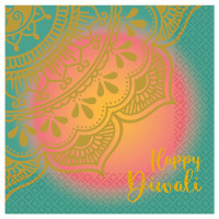 16 Happy Diwali Servietten 33cm