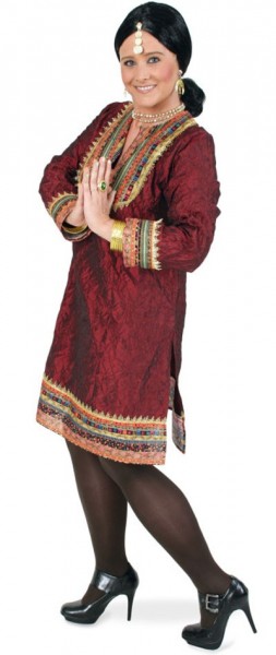 Rotes Bollywood Kleid Nara