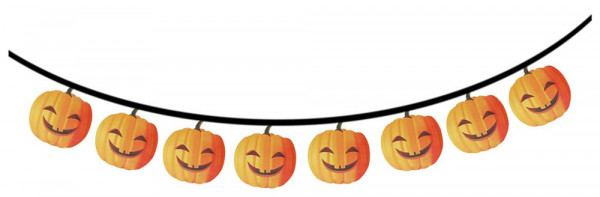 Friendly Pumpkin Kürbis Girlande 3m