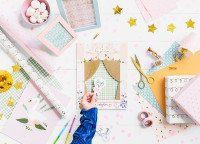 Vorschau: Pastell A4 Bastelpapier Set 34-teilig