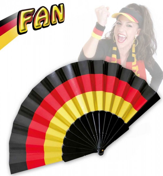 Schwarz-Rot-Gold Fan Fächer