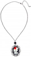Förhandsgranskning: Silver Cameo Skull Halsband