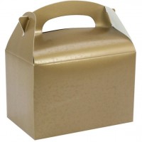 Geschenkbox rechteckig gold 15cm