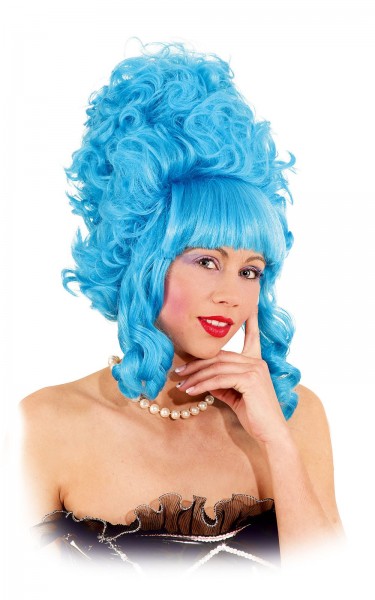 Blaue Barocke Turmperücke Für Damen