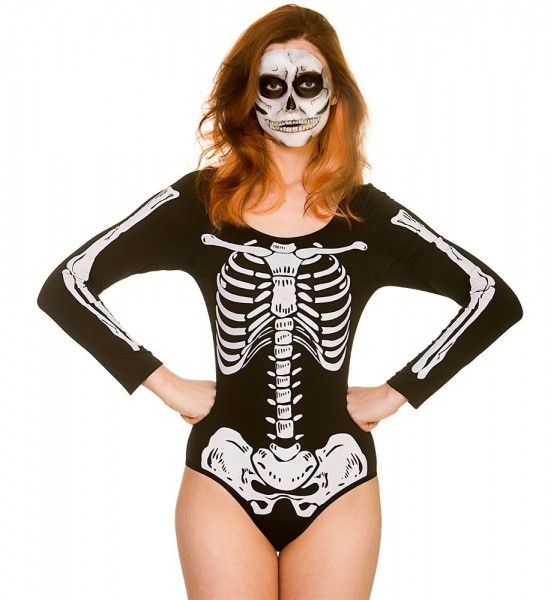 Skeleton Body Schwarz Weiß