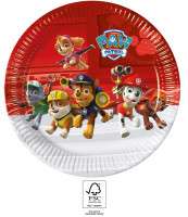 8 Paw Patrol Team Pappteller 23cm