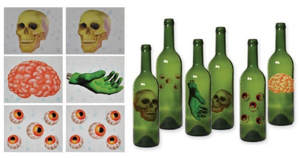 6 Halloween Glassticker