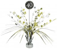 Golden 40th Birthday Tischfontäne 46cm
