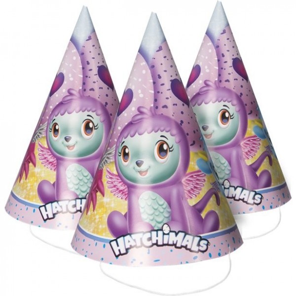 8 Hatchimals Partyhüte