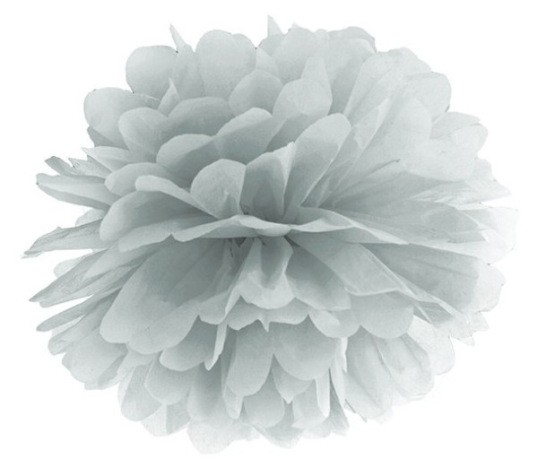 Pompon Romy silber 35cm